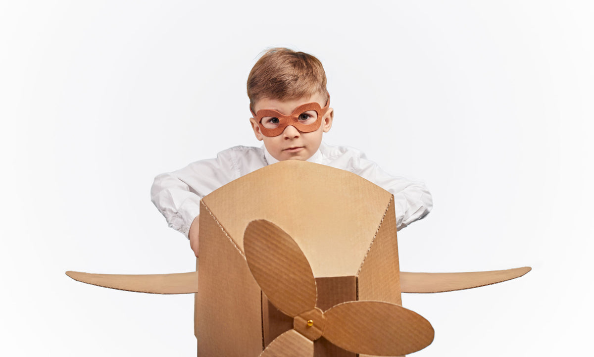 Avión de Carton para niños + Plantillas