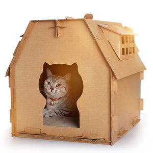 diy casa para gatos de carton