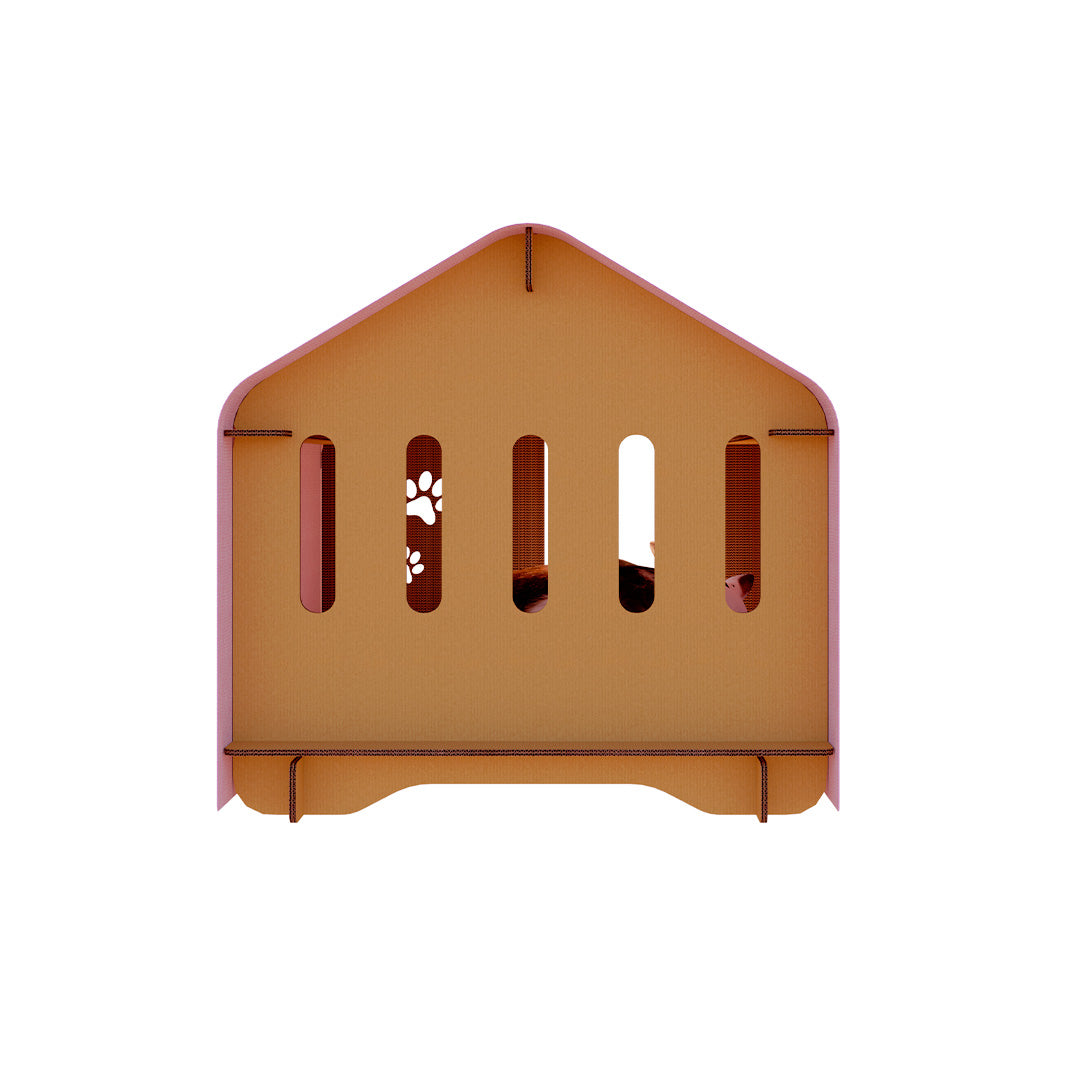 Casa Para Gatos y Perros Modelo Cabaña + Plantilla
